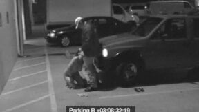 Security Blowjob by Hot Babe Caught on CCTV