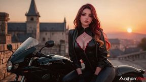 she showed me first her cool bike and next her ahegao face when i fuck her[ai]