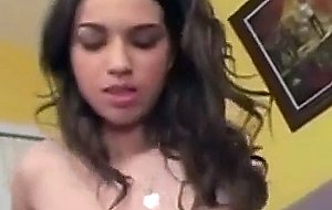 Watch this pretty  long haired brunette  courtney