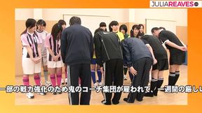 Hot girl sucks massive cocks then gets a hard fuck on the field