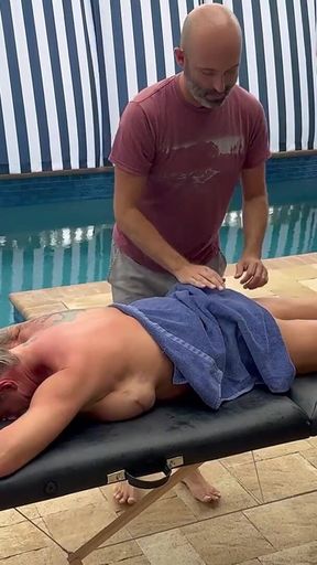 Steamy Outdoor Massage with Carlie Vixen