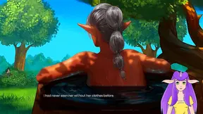 Elven Warrior Queen Bares All in Steamy Bath Encounter – VTuber Fantasy Come True