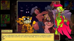 Blonde Redhead Heroes Seduce Starving Goblins in Fiery Cartoon Encounter