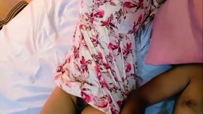 Before we get Married she trim her pussy hair 💦 my dick is dance