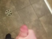 Making a Mess on The Bathroom Floor
