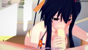 Rias Gremory is leaving so Akeno gives me a titjob - DXD NTR Madness Series