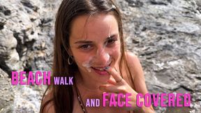 Beach Blowjob Ends with Cum All Over My Face - KLX