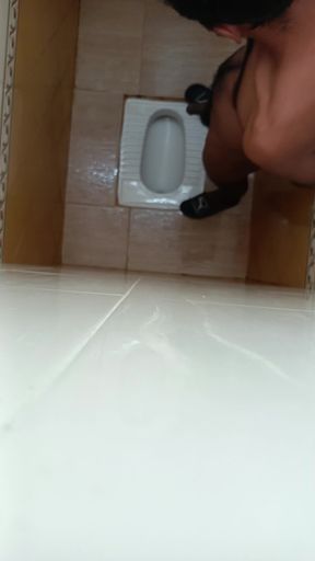 Bathroom masturbation