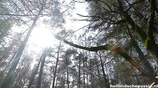 Geile seks into het bos