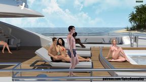 Adventures of Willy D: hot MILF is jerking cock on the yacht ep 4