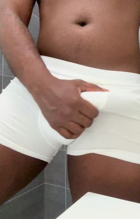 Revealing my black cock