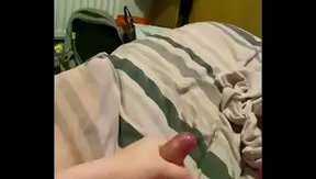 Horny Stud Takes Control: Big dick solo session in bed – Hot Gay Porn 18+