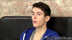 Alexis Tivoli grabs his big boner and jacks it off solo