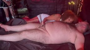 Part 1- Lanista Bear Has Maid Jayne Bring in the New Sex Slave for a Test Run!