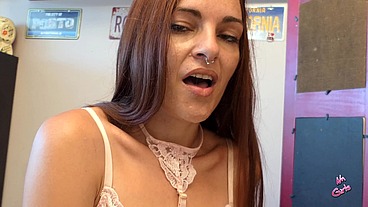 Sara blue dildo.