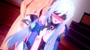 Intense Jingliu action with loud screams ???? Honkai Star Rail hentai