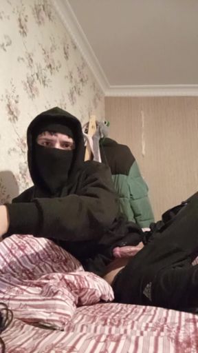 Teen spends time in bed relaxed with masturbation