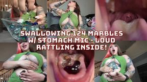125 Marbles Swallowed Whole & Rattling in my Stomach!