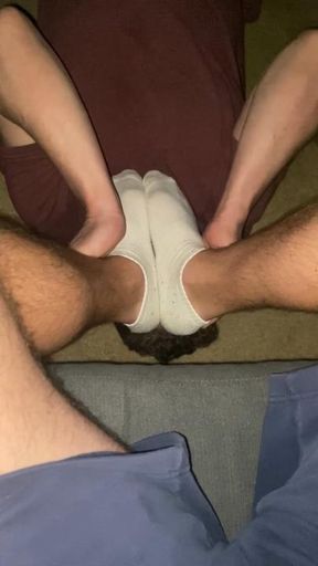 Sub covered in socks and spit