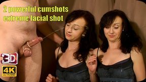 622 - 2 powerful cumshots and extreme facial shot 3D SBS 4K 60fps