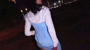 Risky Outdoor Public Creampie Petite Latina  Cindy Luna Petite Deepthroat Almost Caught Motorcycle