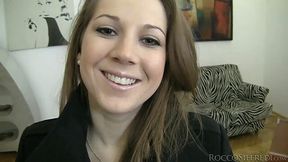 Busty filthy slut tit fucks hard cock with oversized tits