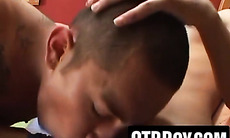 Cock hungry Latino bottom takes huge dick up his ass