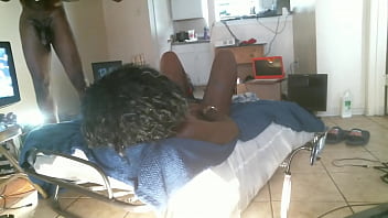 Stroking Pussy Raw Ebony Petite Milf