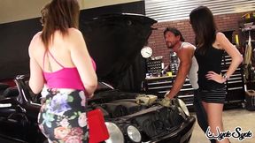 buff & robust mechanics bang milf sara jay & dava foxx!