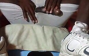 Big Black Cock Strokes His Meat Solo