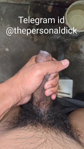 Indian boy Big cock cumming in desi toilet