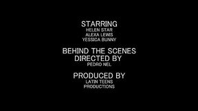 Behind the scenes. HELEN STAR - ALEXA LEWIS - YESSICA BUNNY   pissing. LTP155