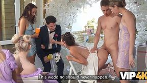 Public bride anal creampieng on a ceremony while groom was watching