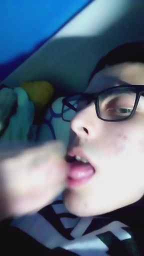 selfsuck and cum twice in mouth   Clip 2