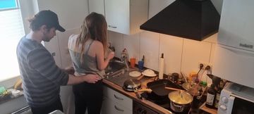 18yo Teen Stepsister Fucked in the Kitchen While All Is Not Home