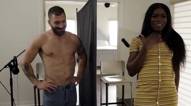 Ana Foxxx and Jason Moody explore chemistry on a Bellesa blind date with intimate oral and passionate kissing