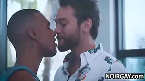 Chocolate Gay Stepbrothers Fuck White Guy In Triplet