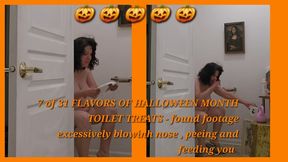 7 of 31 FLAVORS OF HALLOWEEN MONTH TOILET TREATS