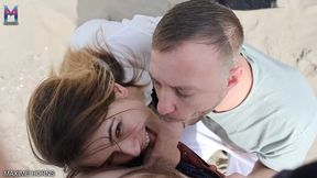 BISEXUAL BEACH OUTDOOR BLOWJOB SUCKING AND STROKING WITH NO SHAME