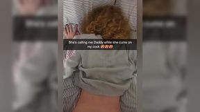 College Slut Pays Debt, Gets Railroaded on Snapchat, Cuck Boyfriend Watches Her Take Loads