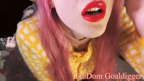 Orange Big Lips Bimbo Transformation