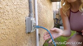 Crush Girls - Kenzie Taylor and Valentina Nappi fuck their neighbor