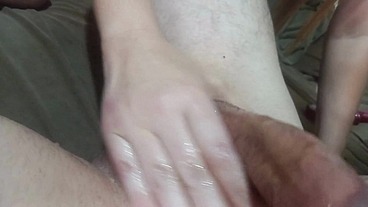 Minha ruiva fez um boquete e depois me fez gozar na punheta