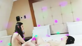 My college friend and I meet at a motel for some hot sex.