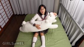 Stepdad chains up teenage Asian stepdaughter for some BDSM-assed anal sex