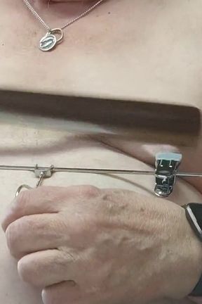 Heavy slap my tits and pinch my nipples
