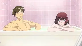 Steamy Moans Fill the Outdoor Onsen – Unlikely Hentai Threesome Ignites