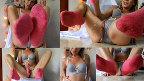 Squirt Soaked Panty And Fuzzy Socks