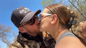 Setting Up Camp while Flashing and Teasing Outdoors