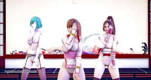 GigaReolEVO - Addiction naked dance Mai Shiranui Tamaki Kasumi DOA